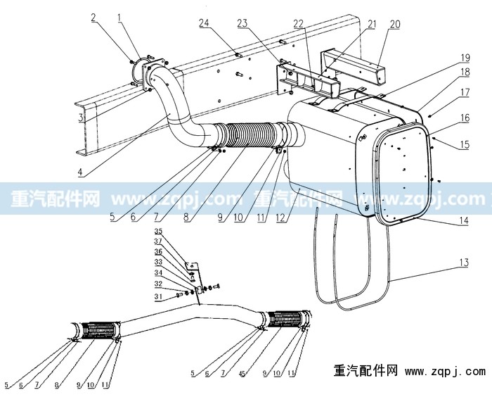 WG9725540009,卡箍,濟南馳納重型汽車進出口貿(mào)易有限公司