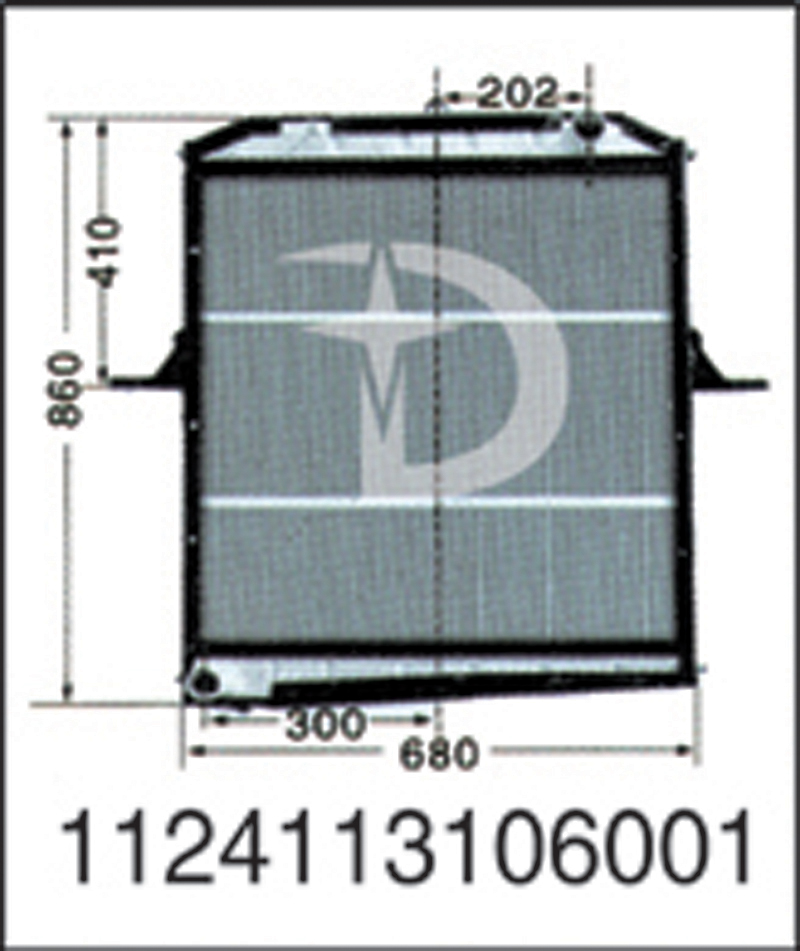 1124113106001,散熱器,濟(jì)南鼎鑫汽車散熱器有限公司