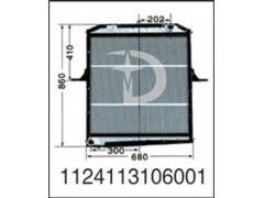 1124113106001,散熱器,濟(jì)南鼎鑫汽車散熱器有限公司