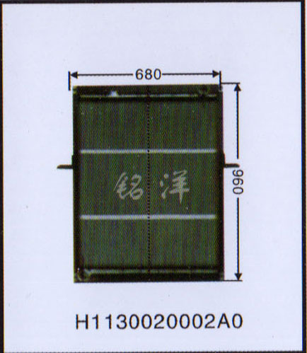 H1130020002A0,水箱,濟南銘洋汽車散熱器有限公司