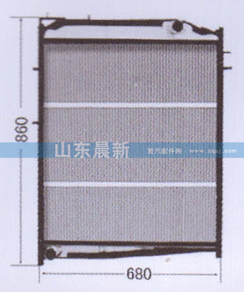 WG9625530323,散熱器水箱,濟(jì)南科宇汽車配件有限公司