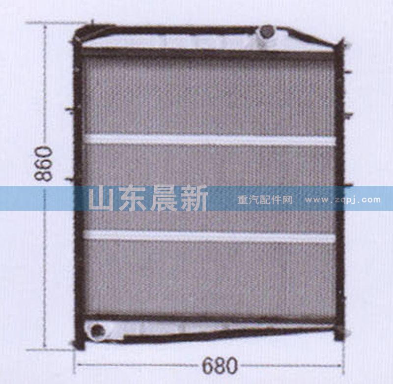 WG9625530385,散熱器水箱,濟(jì)南科宇汽車(chē)配件有限公司