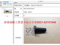 080V90020-0344,飛輪螺栓  M14X1,5X40-10.9（MC07）,濟(jì)南瑞隆工貿(mào)重卡動(dòng)力專營