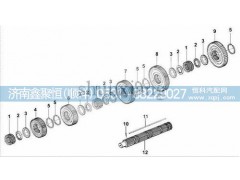 ,變速箱18729的主軸,濟(jì)南鑫聚恒汽車配件有限公司