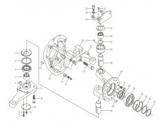 199100410007,Knuckle shaft fork assembly,濟南向前汽車配件有限公司