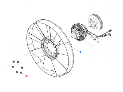 612600061719,Lock nut,濟(jì)南向前汽車配件有限公司