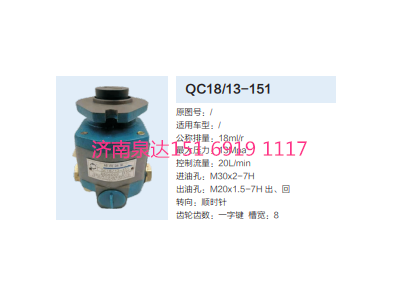 QC18/13-151,動(dòng)力轉(zhuǎn)向齒輪泵,濟(jì)南泉達(dá)汽配有限公司