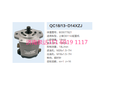 QC18/13-D14XZJ,動力轉(zhuǎn)向齒輪泵,濟南泉達汽配有限公司