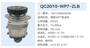 QC20/15-WP7-ZLB,齒輪泵,濟(jì)南泉達(dá)汽配有限公司