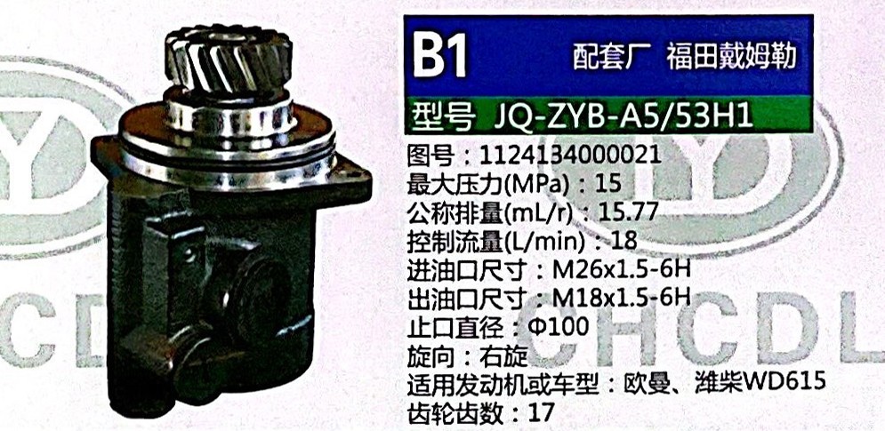 1124134000021,轉(zhuǎn)向助力泵,濟(jì)南泉達(dá)汽配有限公司