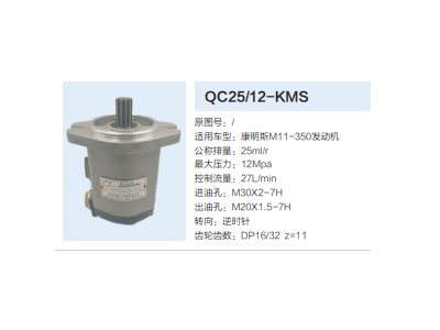 QC25/12-KMS,轉(zhuǎn)向助力泵,濟(jì)南泉達(dá)汽配有限公司