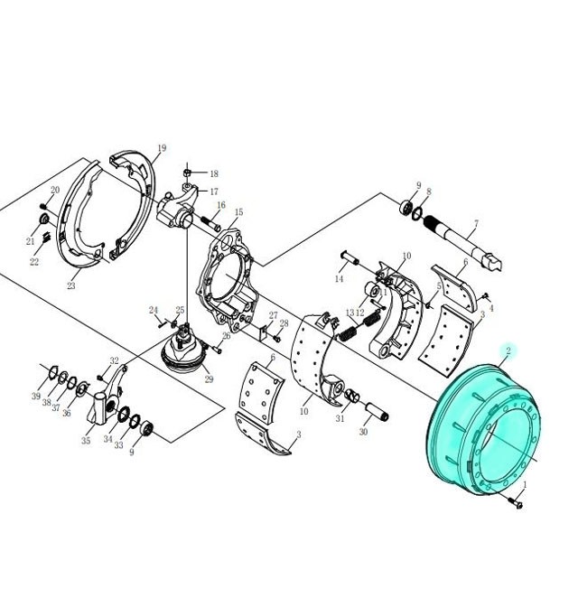 HD90009440801,Brake drum,濟南向前汽車配件有限公司