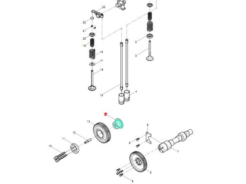 61560050044,Intermediate gear shaft,濟(jì)南向前汽車配件有限公司