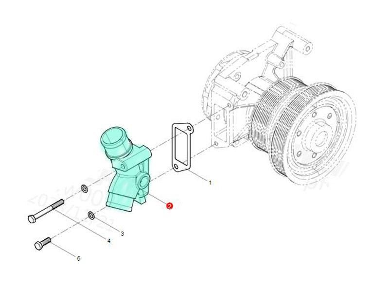 61560060022A,water pipe connection,濟(jì)南向前汽車配件有限公司