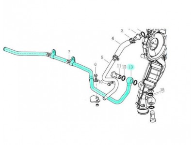 202V09702-5014,Carburetor return pipe,濟南向前汽車配件有限公司