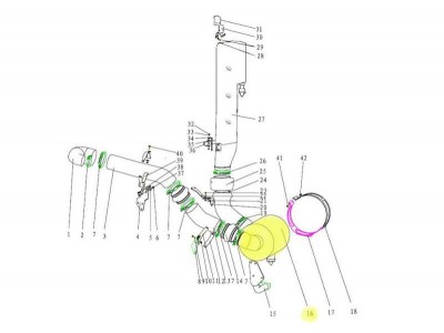 DZ97259190450L,Air filter cartridge assembly,濟(jì)南向前汽車配件有限公司