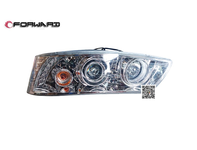 1U80037100001,Left headlight assy,濟(jì)南向前汽車(chē)配件有限公司