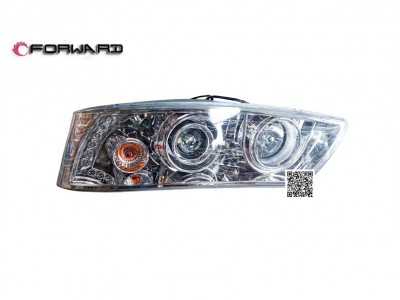 1U80037100001,Left headlight assy,濟(jì)南向前汽車(chē)配件有限公司