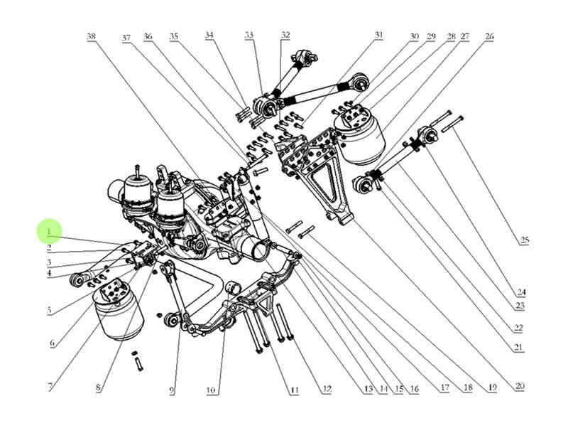 DZ95259680604   空心穩(wěn)定桿總成,Hollow stabilizer rod assembly,濟南向前汽車配件有限公司