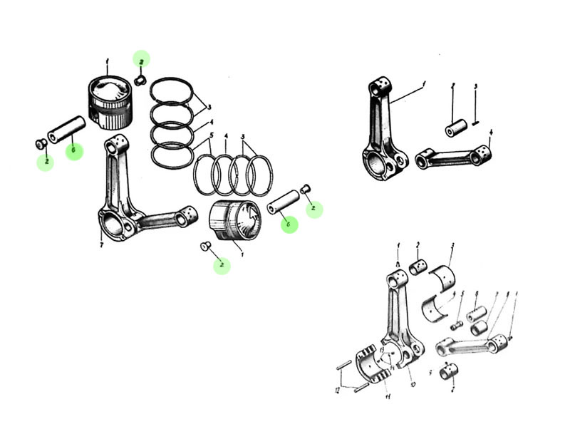 4.04.110A  活塞銷,Piston pin,濟(jì)南向前汽車配件有限公司