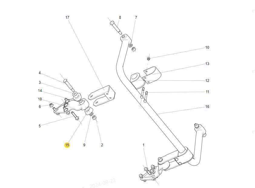 199100680066,Rear stabilizer bar bushing,濟(jì)南向前汽車配件有限公司