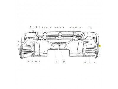 810W41610-0386  保險(xiǎn)杠右裝飾板,Bumper right trim panel,濟(jì)南向前汽車配件有限公司