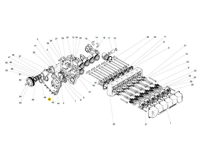 080V01305-5144,Housing covef for timing gear,濟南向前汽車配件有限公司