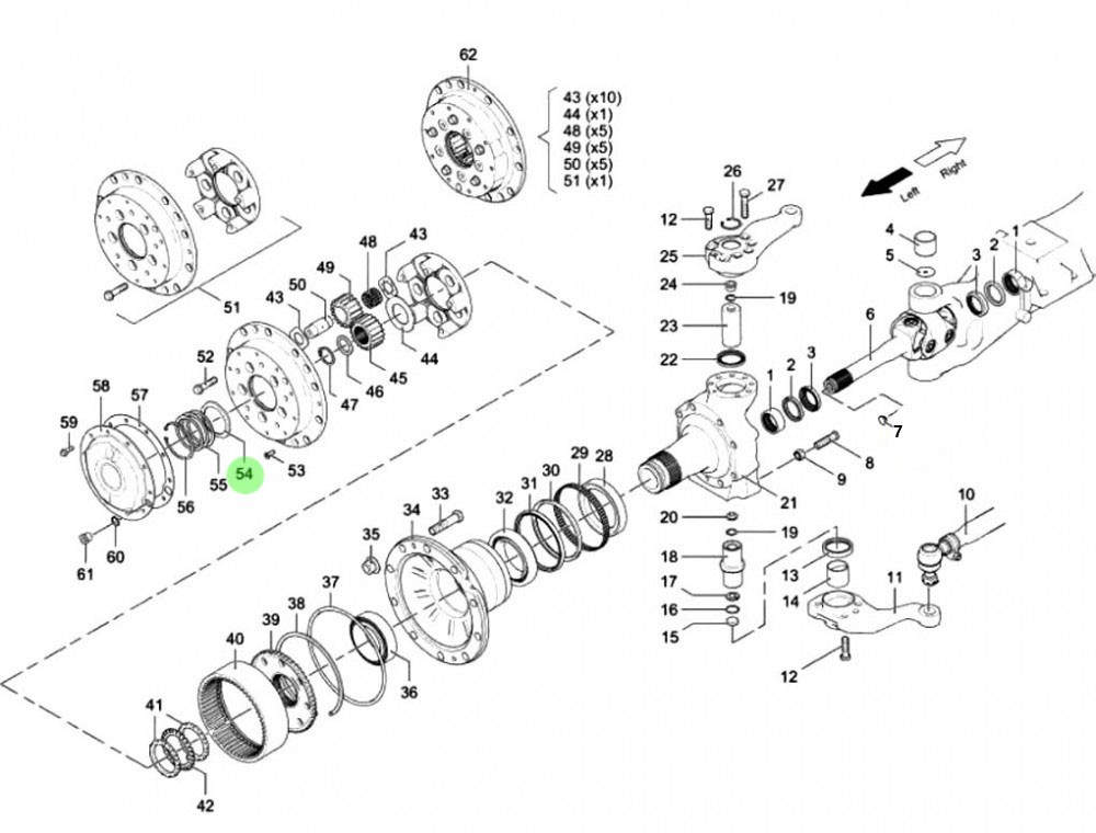 81.90711.0890 太陽輪墊片,Sun wheel gasket,濟(jì)南向前汽車配件有限公司