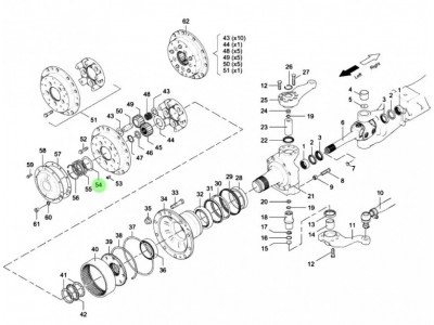 81.90711.0890 太陽輪墊片,Sun wheel gasket,濟(jì)南向前汽車配件有限公司