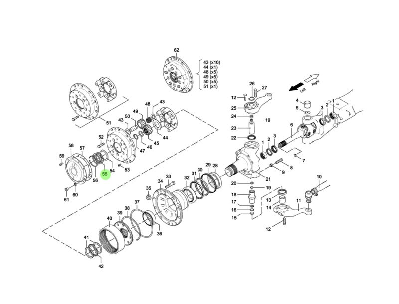 81.90711.0538  調(diào)整墊片（按需）,Adjusting gasket (on demand),濟(jì)南向前汽車配件有限公司