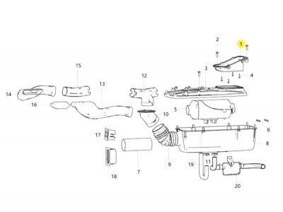 710W61949-0040   吸氣喇叭口,Suction horn,濟南向前汽車配件有限公司