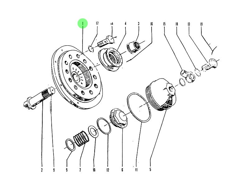 特種車動(dòng)力發(fā)動(dòng)機(jī)12V150L 起動(dòng)系統(tǒng) 空氣分配器 4.10.00/4.10.00  起動(dòng)空氣分配器