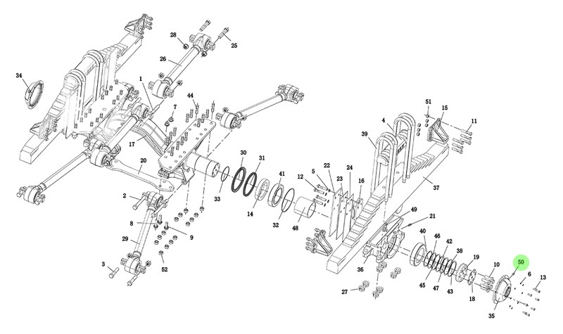 DZ91259520211 平衡軸左殼蓋,Balance shaft left shell cover,濟(jì)南向前汽車配件有限公司