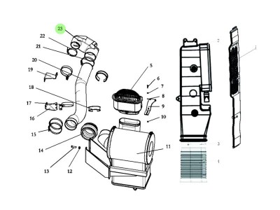 DZ96319190851  成型橡膠彎管總成,Molded rubber bend assembly,濟南向前汽車配件有限公司