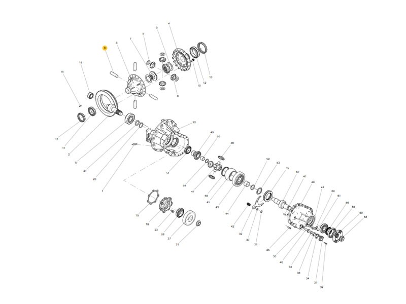 710W35107-0041 差速器行星輪軸,Differential cross shaft,濟(jì)南向前汽車配件有限公司