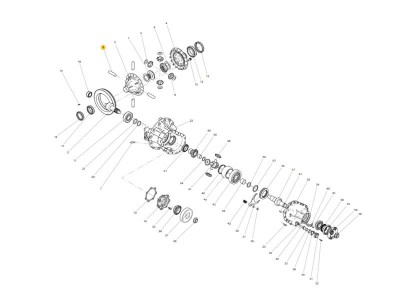 710W35107-0041 差速器行星輪軸,Differential cross shaft,濟(jì)南向前汽車配件有限公司