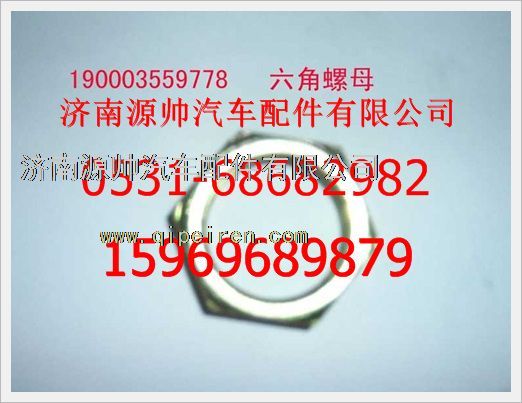 190003559778,重汽豪沃六角螺母190003559778,濟(jì)南源帥汽車配件有限公司